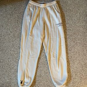 Cream Playboy by Pacsun Sweatpants